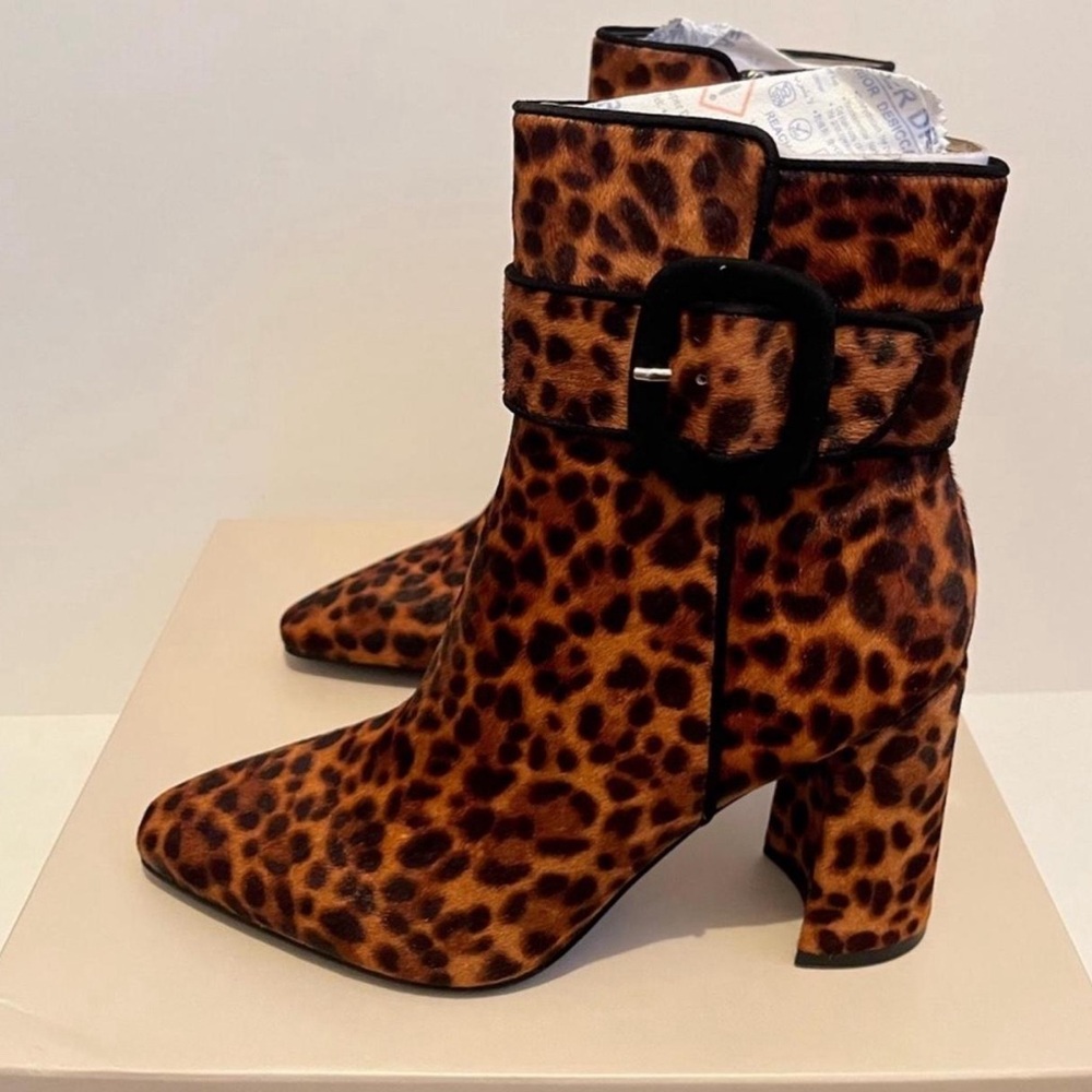Leopard Print Ankle Boots